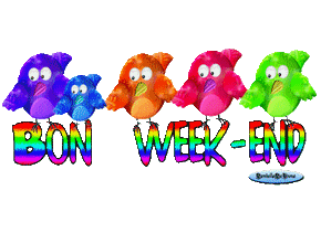 images gifs animés bon week-end