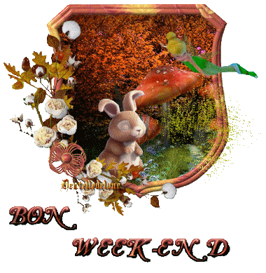 images bon week-end gifs animés automne
