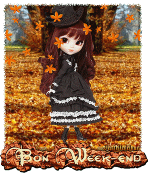 images bon week-end gifs animés automne