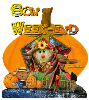 images bon week-end gifs animés automne