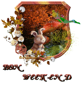 images bon week-end gifs animés automne