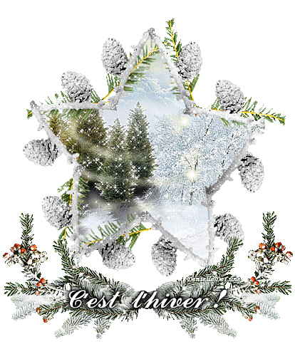 c'est l'hiver ! gif scintillant - hiver