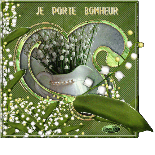 muguet de mai porte bonheur gif animé