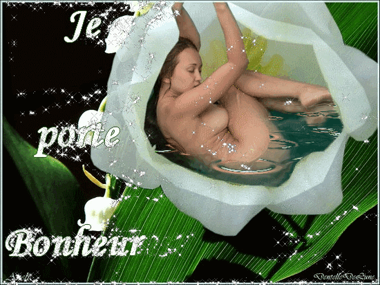 muguet de Mai porte bonheur gif animé sensuel