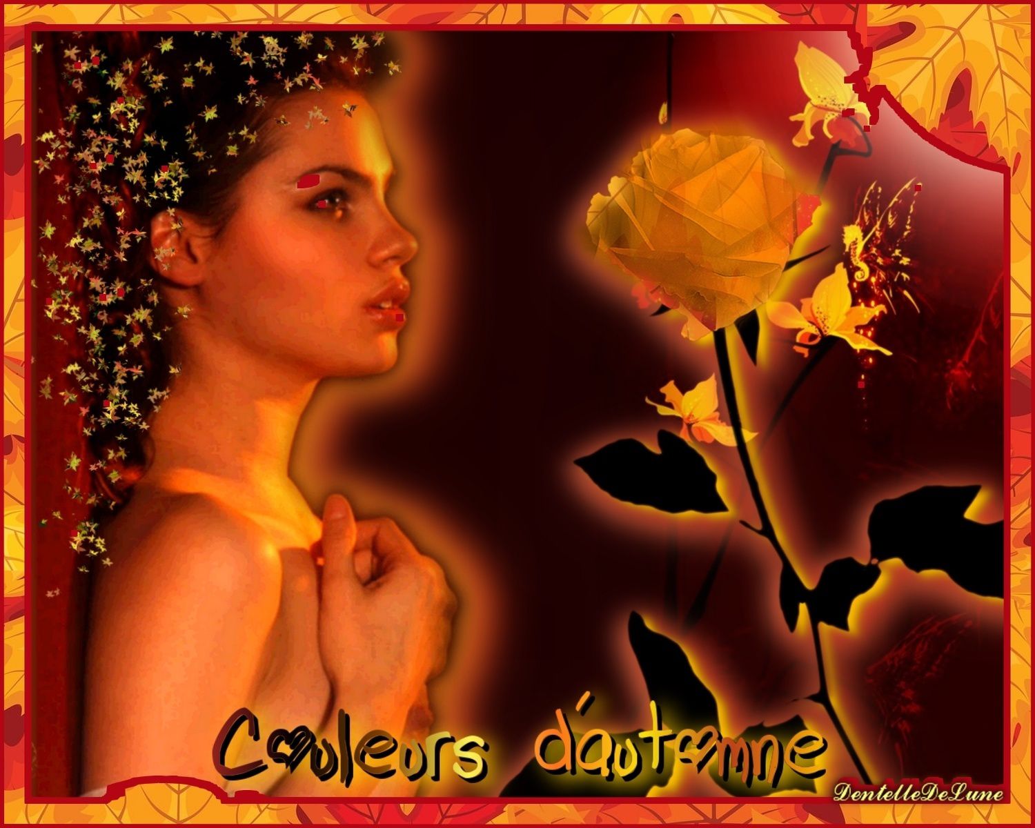 Image Couleurs D Automne Avec Femme Rose Gif Anime Couleurs D Automne Femme Rose Les Gifs Animes De Dentelledelune