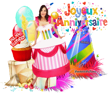 Gif Deguisement Gateau D Anniversaire Femme Danse 2 Les Gifs Animes De Dentelledelune