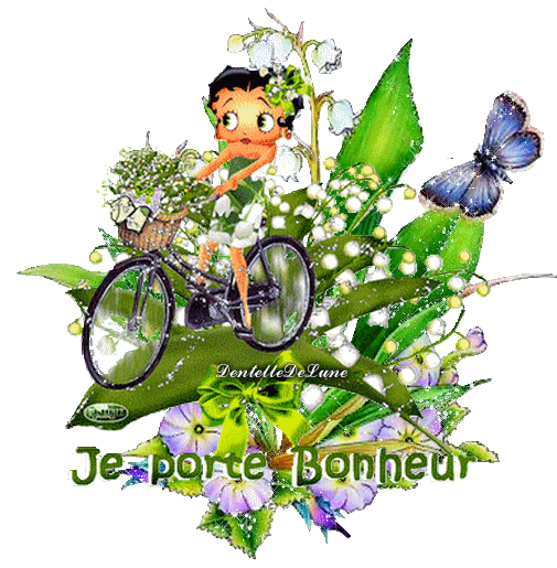 gif-muguet-de-mai-je-porte-bonheur-scintillant-betty-boop-à-vélo-2020-1b