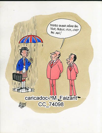 99 dessins de presses et caricatures de Michel Rocard par Faizant
