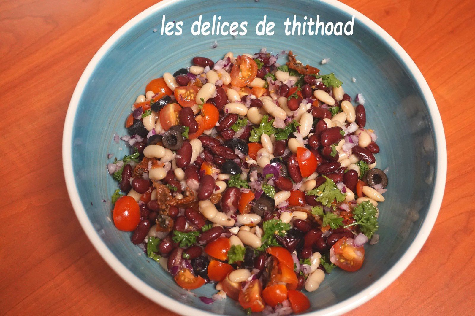 salade protéinée de haricots blancs et rouges - Le blog de  lesdelicesdethithoad