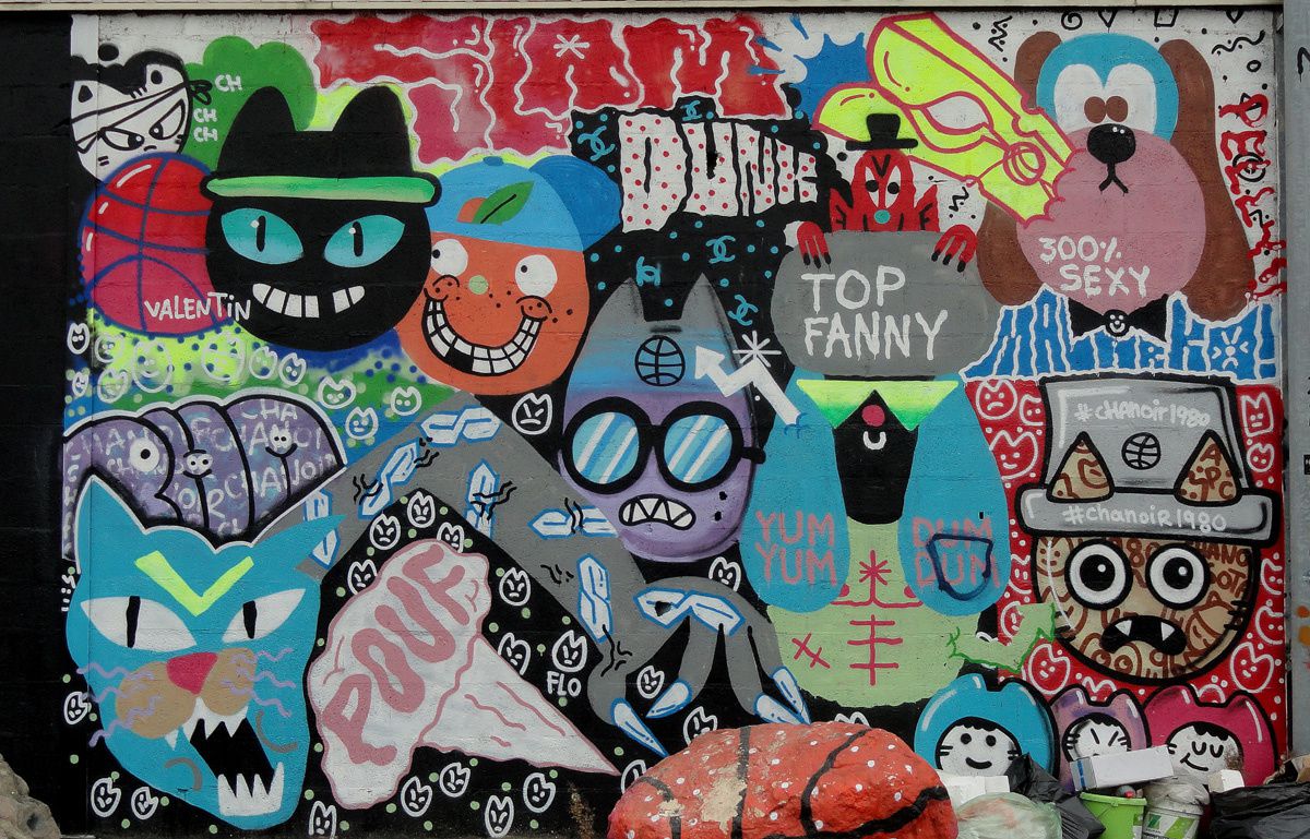Street Art : Graffitis &amp; Fresques Murales 93001 Aubervilliers