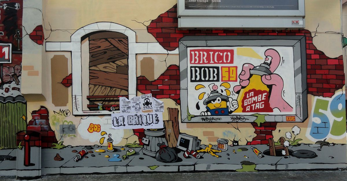 Street Art : Graffitis &amp; Fresques Murales 59000 Lille