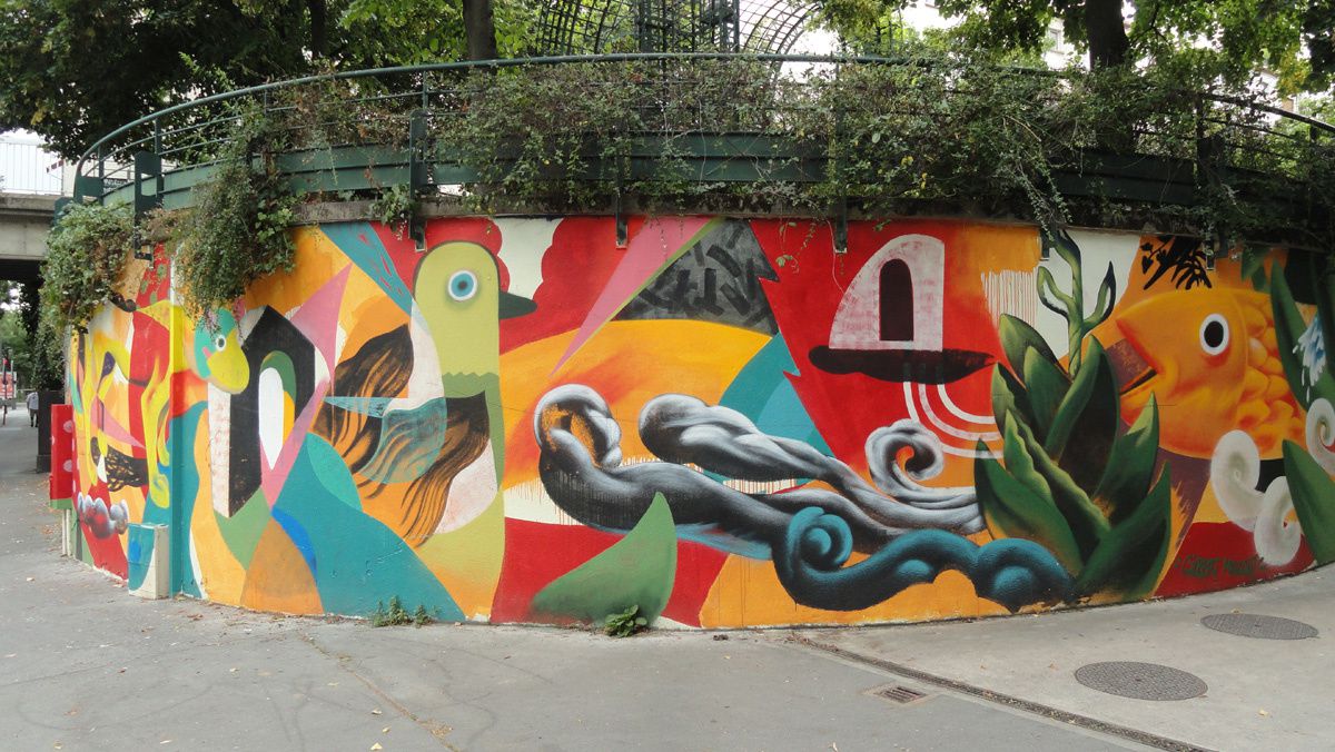 Street Art : Graffitis &amp; Fresques Murales 75012 Paris