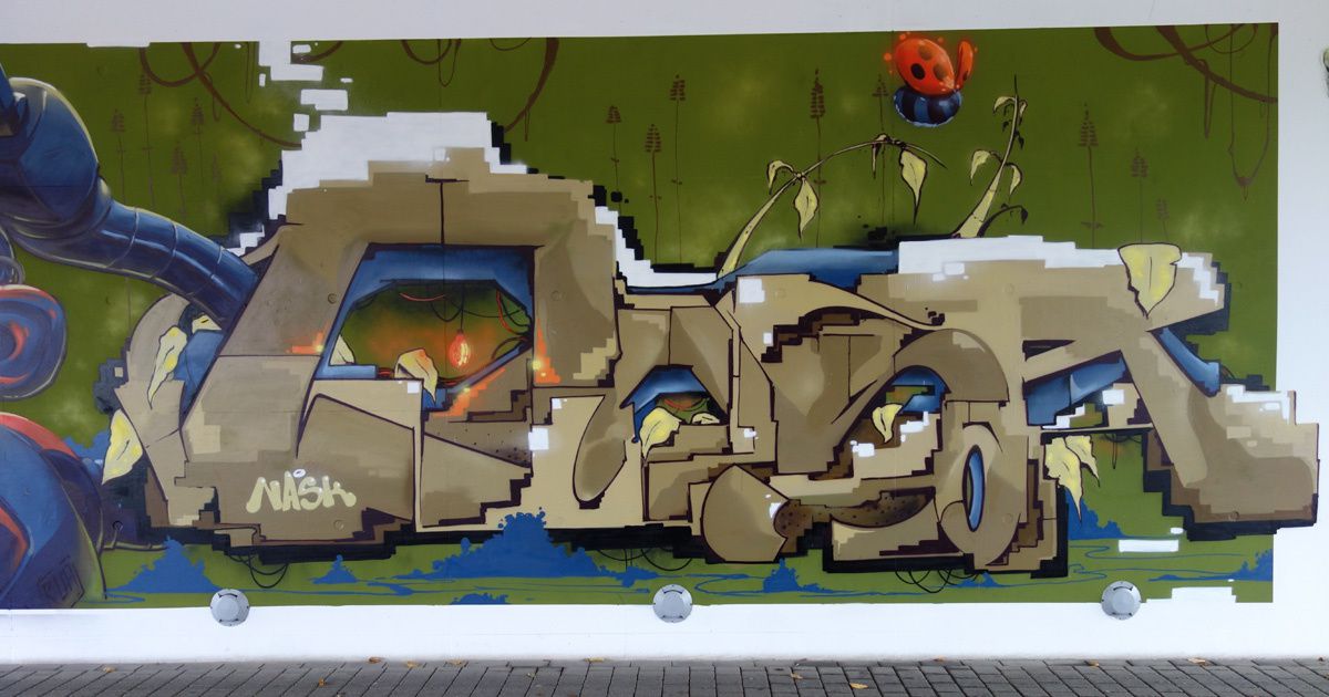 Street Art : Graffitis &amp; Fresques murales 4744 Pétange (Luxembourg)