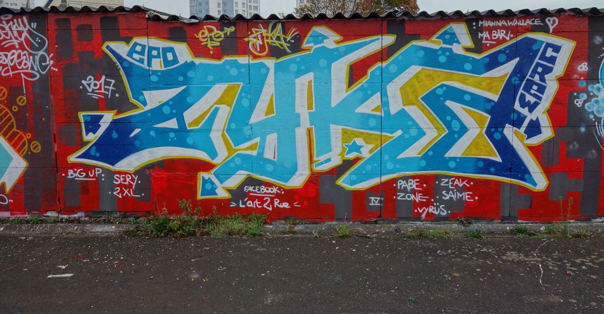 Street Art : Graffitis & Fresques Murales 62193 Calais