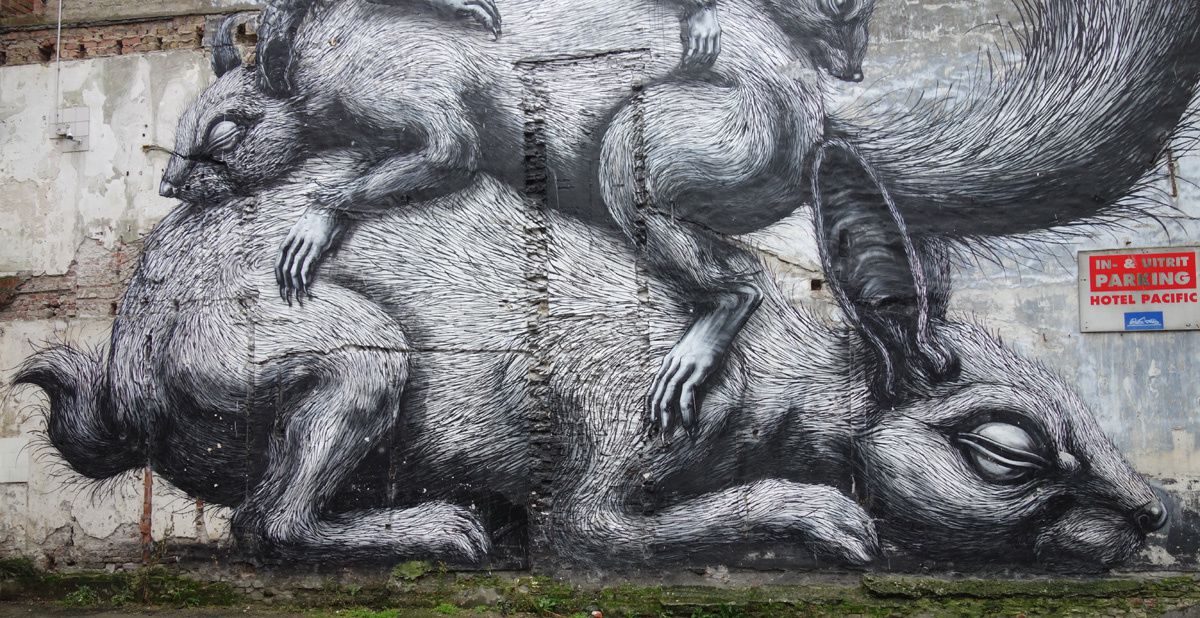 Street Art : graffitis &amp; Fresques Murales 8400 Ostende (Belgique)