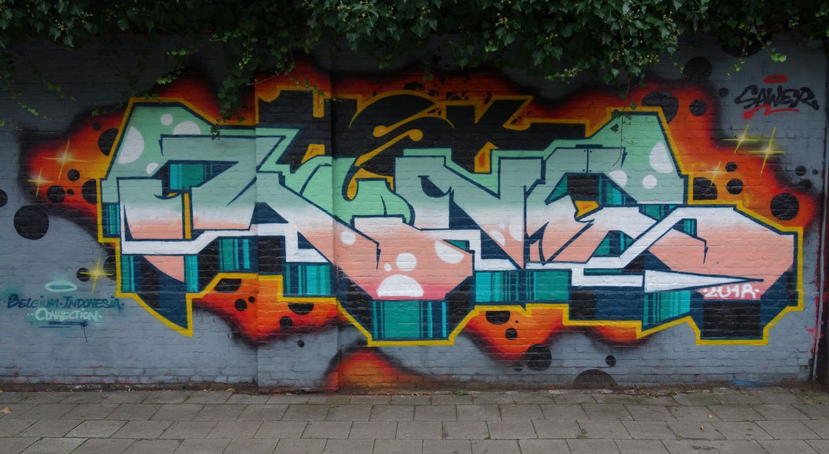 Street Art : Graffitis &amp; Fresques Murales 2018 Anvers (Belgique)