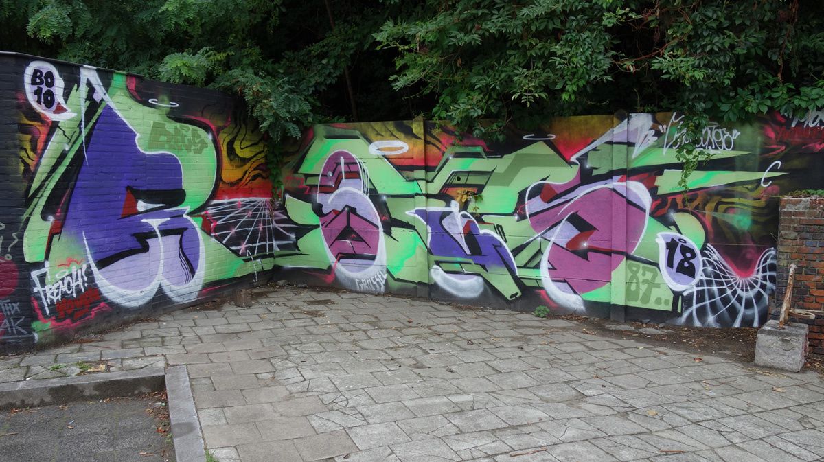 Street Art : Graffitis &amp; Fresques Murales 2018 Anvers (Belgique)