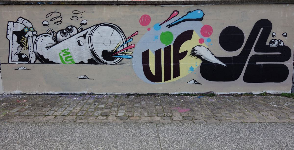 Street Art : Graffitis & Fresques Murales 93055 Pantin