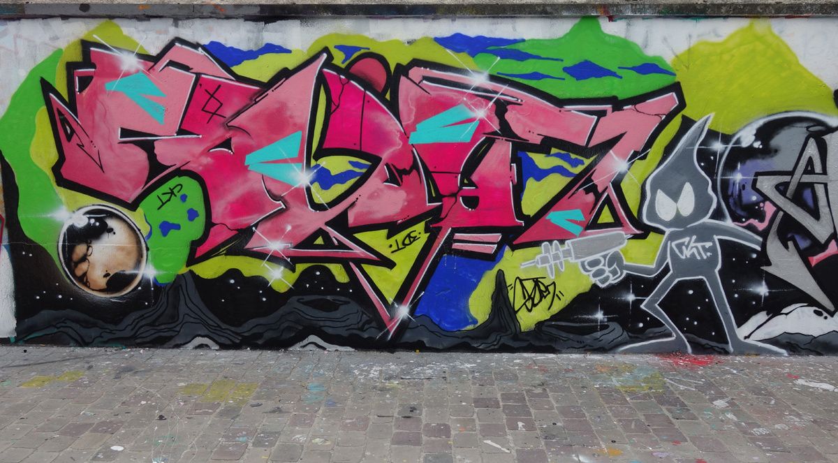 Street Art : Graffitis & Fresques Murales 93055 Pantin