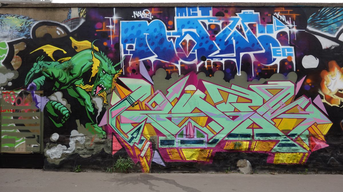 Street Art : Graffitis & Fresques Murales 75018 Paris