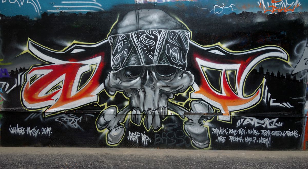 Street Art : Graffitis &amp; Fresques Murales  75019 Paris