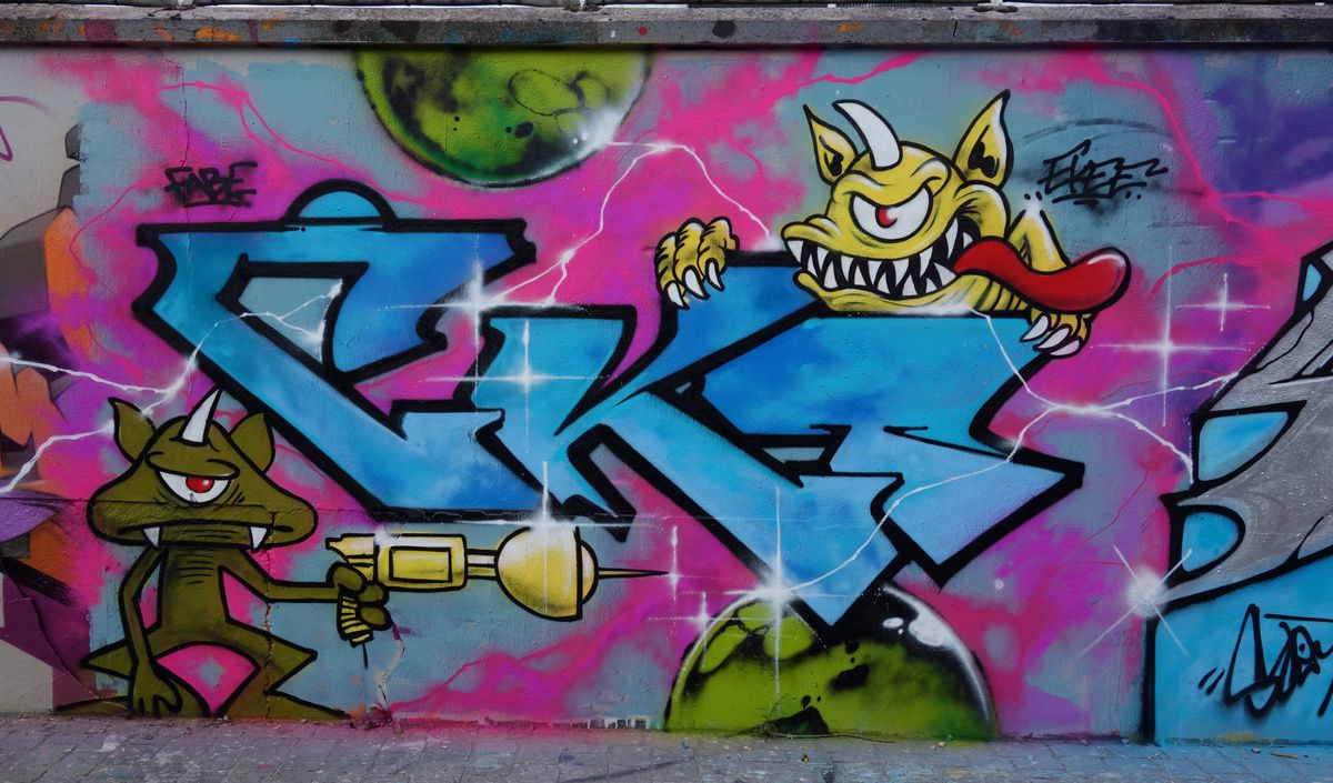 Street Art : Graffitis &amp; Fresques Murales 93055 Pantin