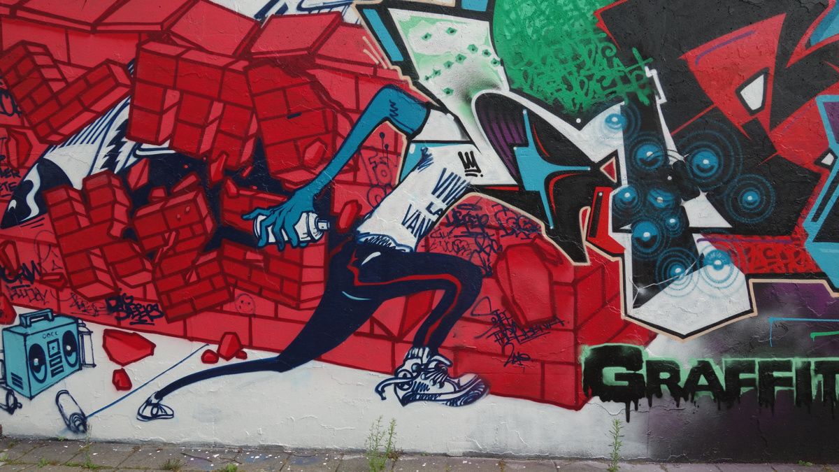 Street Art : Graffitis & Fresques Murales "Step in the Arena" 5600 Eindhoven (Pays Bas)