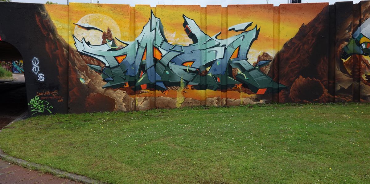 Street Art : Graffitis & Fresques Murales "Step in the Arena" 5600 Eindhoven (Pays Bas)