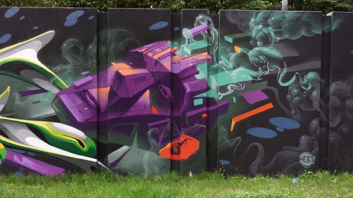 Street Art : Graffitis & Fresques Murales "Step in the Arena" 5600 Eindhoven (Pays Bas)