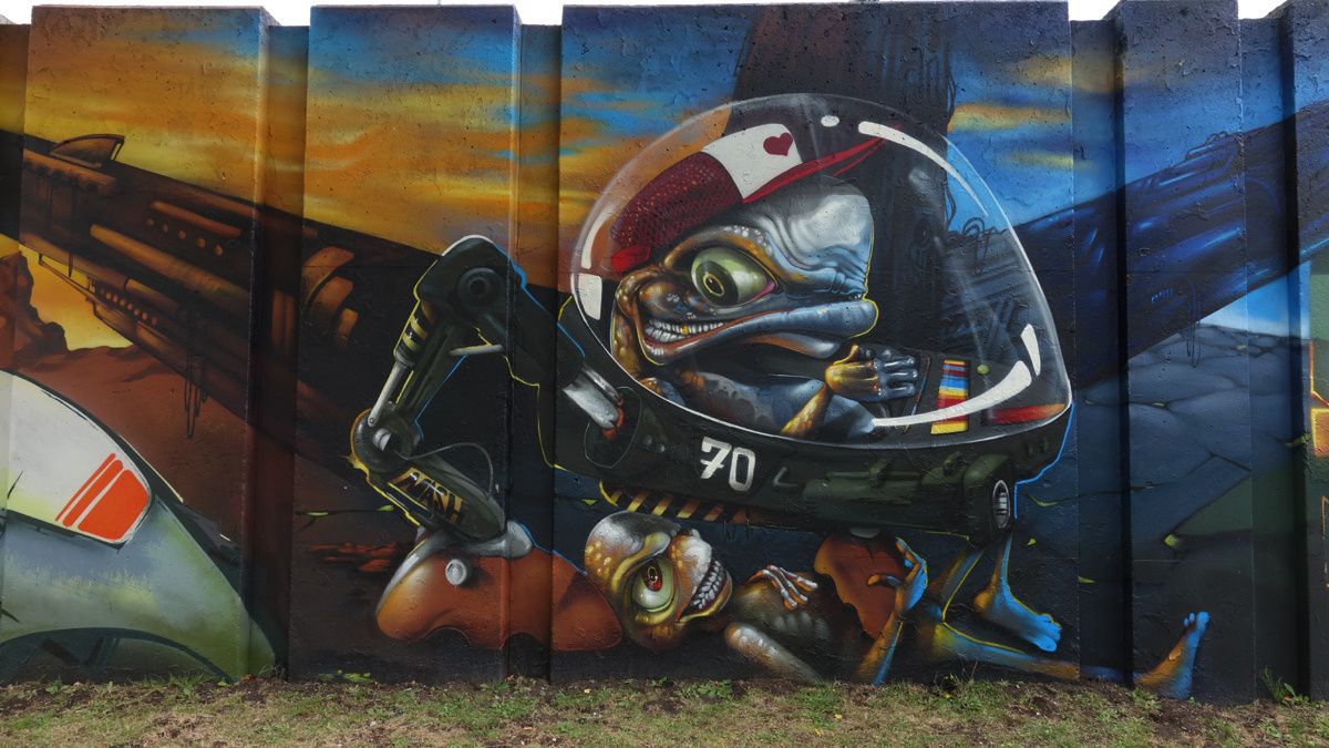 Street Art : Graffitis & Fresques Murales "Step in the Arena" 5600 Eindhoven (Pays Bas)