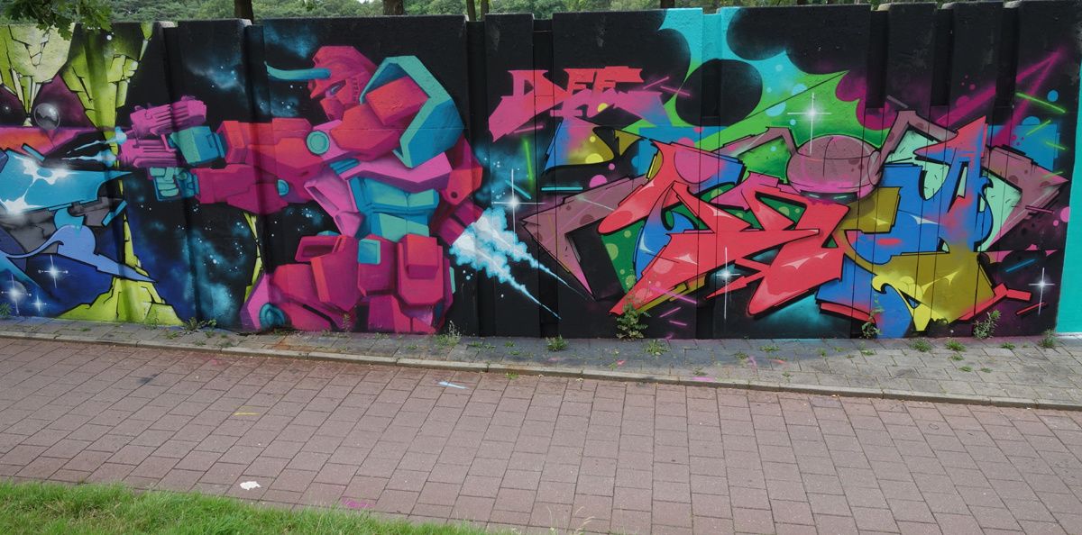 Street Art : Graffitis & Fresques Murales "Step in the Arena" 5600 Eindhoven (Pays Bas)