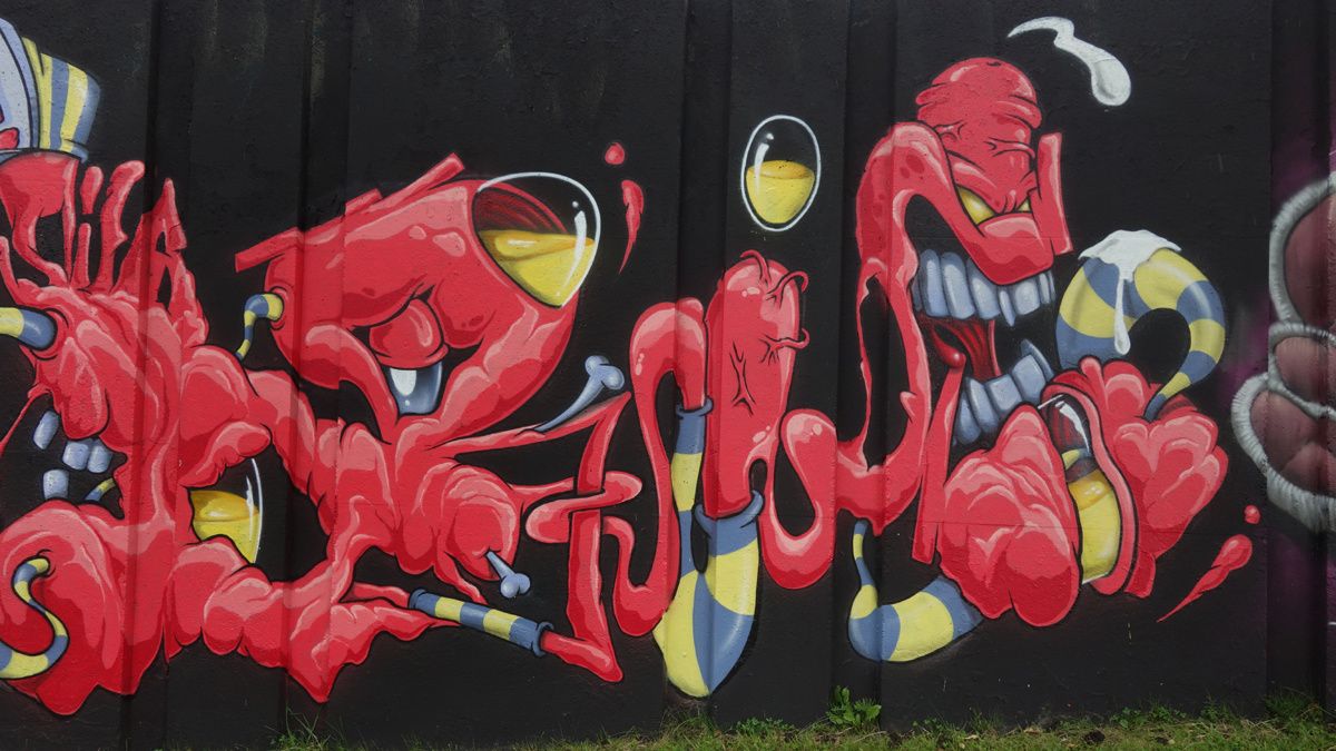 Street Art : Graffitis & Fresques Murales "Step in the Arena" 5600 Eindhoven (Pays Bas)