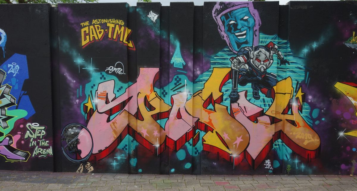 Street Art : Graffitis & Fresques Murales "Step in the Arena" 5600 Eindhoven (Pays Bas)