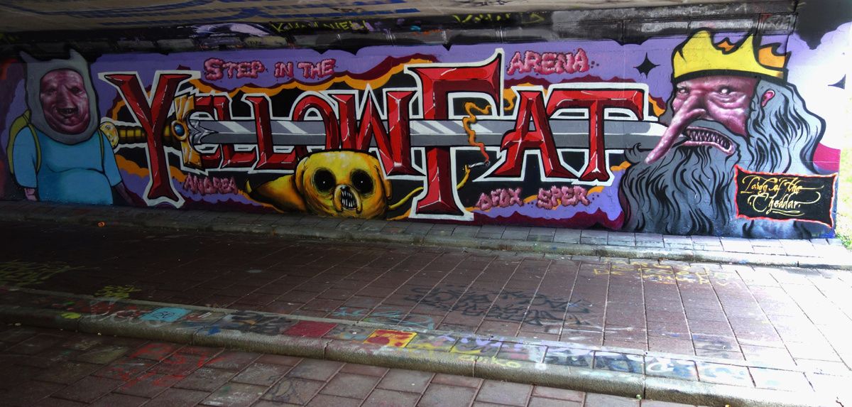 Street Art : Graffitis & Fresques Murales "Step in the Arena" 5600 Eindhoven (Pays Bas)