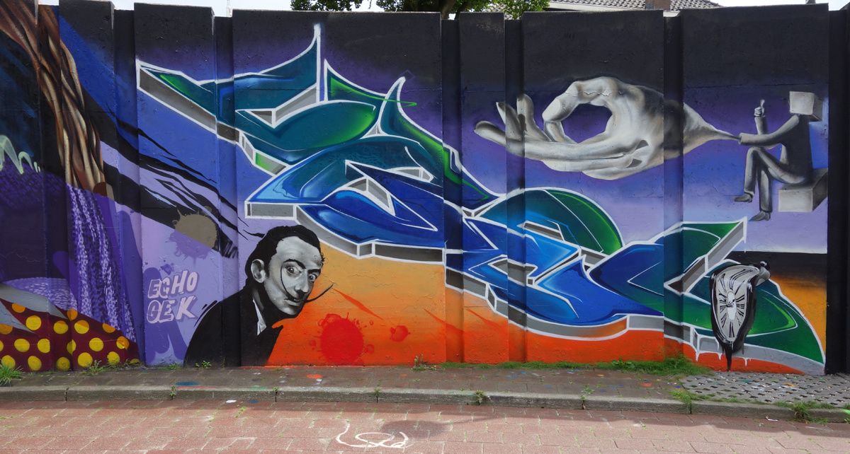 Street Art : Graffitis & Fresques Murales "Step in the Arena" 5600 Eindhoven (Pays Bas)