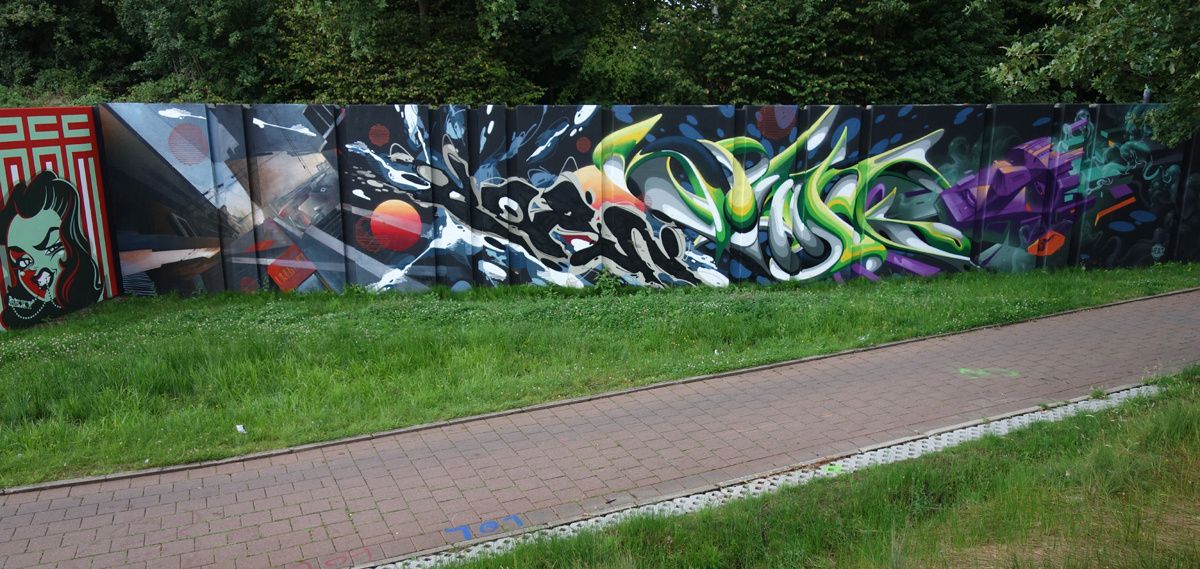 Street Art : Graffitis & Fresques Murales "Step in the Arena" 5600 Eindhoven (Pays Bas)