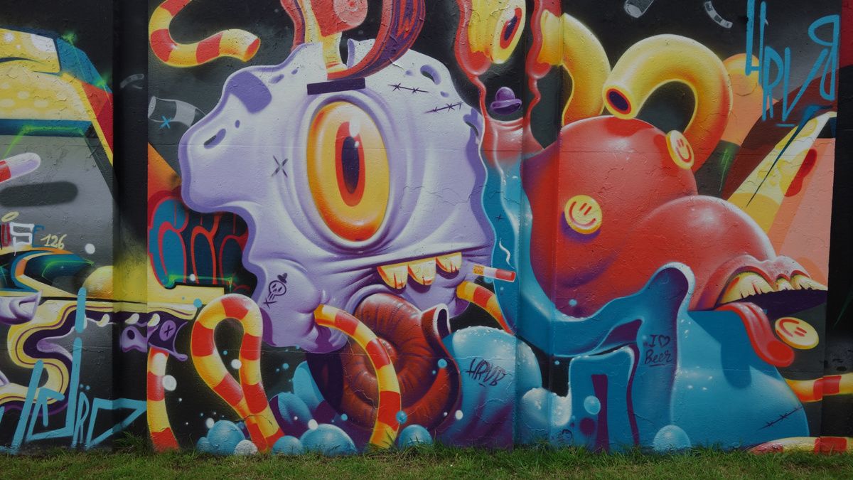 Street Art : Graffitis & Fresques Murales "Step in the Arena" 5600 Eindhoven (Pays Bas)