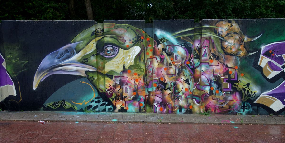 Street Art : Graffitis & Fresques Murales "Step in the Arena" 5600 Eindhoven (Pays Bas)