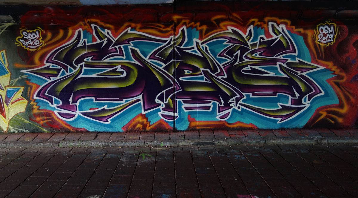 Street Art : Graffitis & Fresques Murales "Step in the Arena" 5600 Eindhoven (Pays Bas)