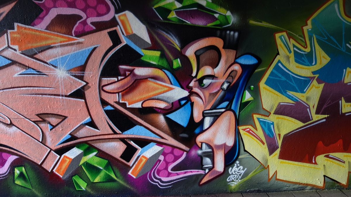 Street Art : Graffitis & Fresques Murales "Step in the Arena" 5600 Eindhoven (Pays Bas)