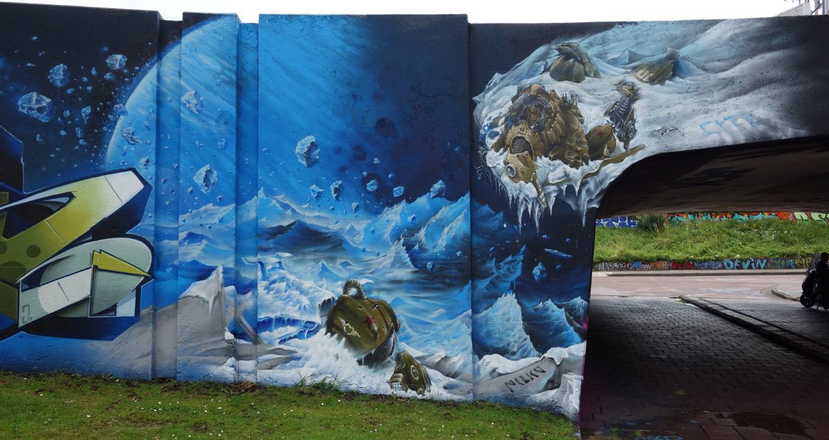 Street Art : Graffitis & Fresques Murales "Step in the Arena" 5600 Eindhoven (Pays Bas)