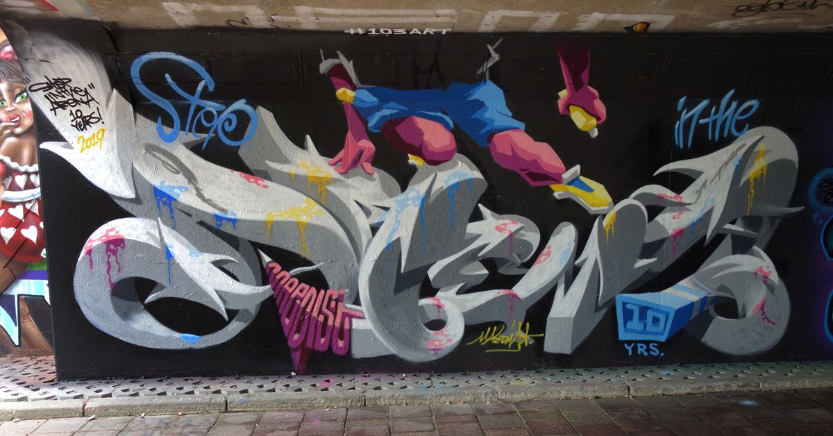 Street Art : Graffitis & Fresques Murales "Step in the Arena" 5600 Eindhoven (Pays Bas)