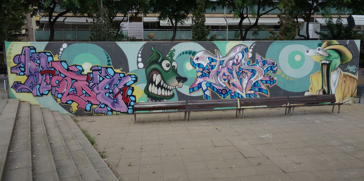 Street Art : Graffitis & Fresques Murales 08912 Badalona (Catalunya)