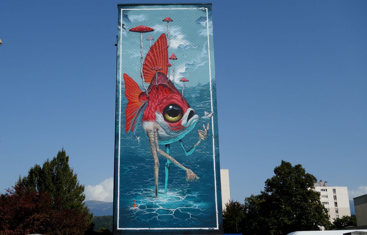 Street Art : Graffitis & Fresques Murales 38421 Saint Martin d'Heres