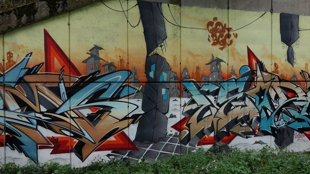 Street Art : Graffitis & Fresques Murales 42237 Saint Jean Bonnefonds