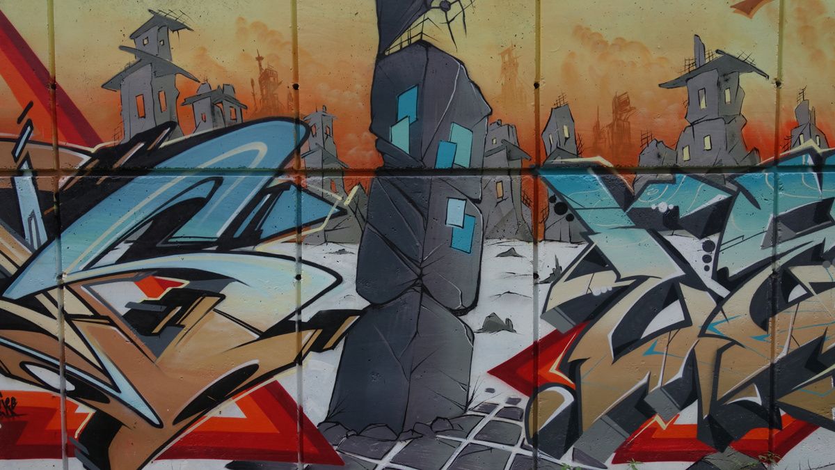 Street Art : Graffitis & Fresques Murales 42237 Saint Jean Bonnefonds