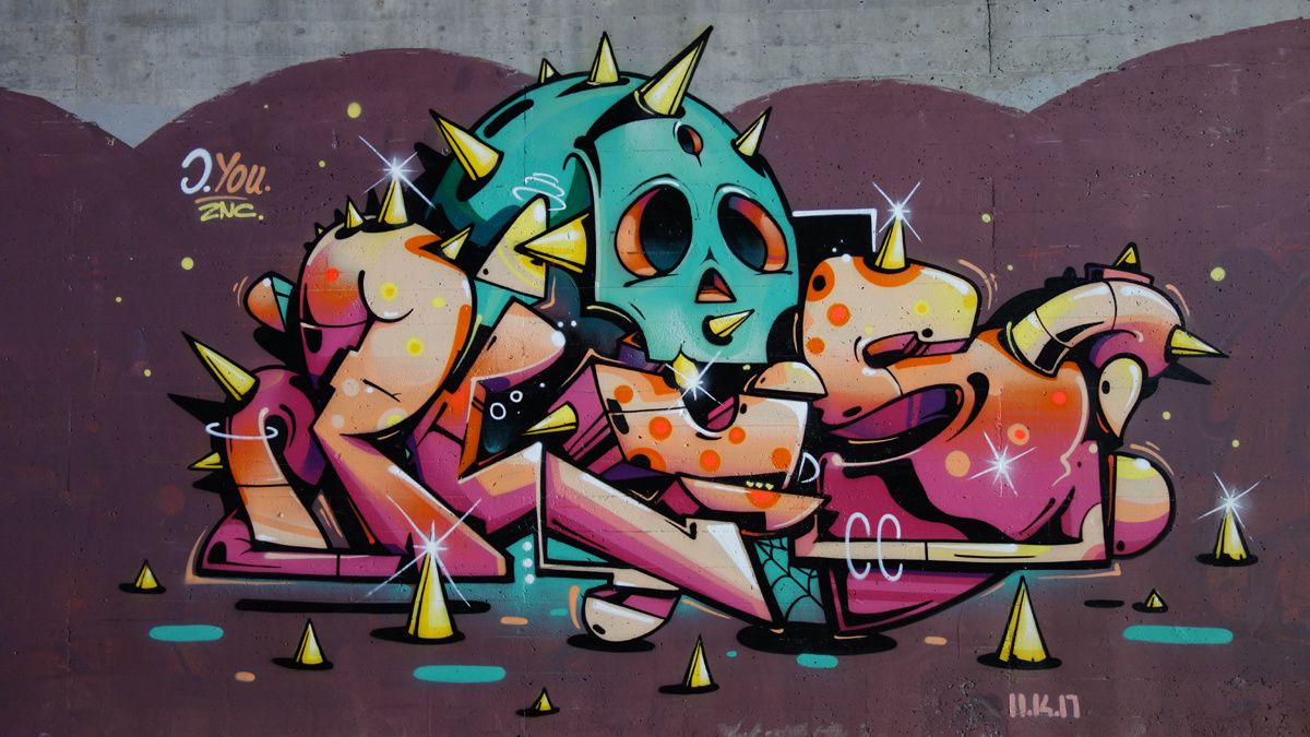 Street Art : Graffitis & Fresques Murales 6802 Rivera (Tessin Suisse)