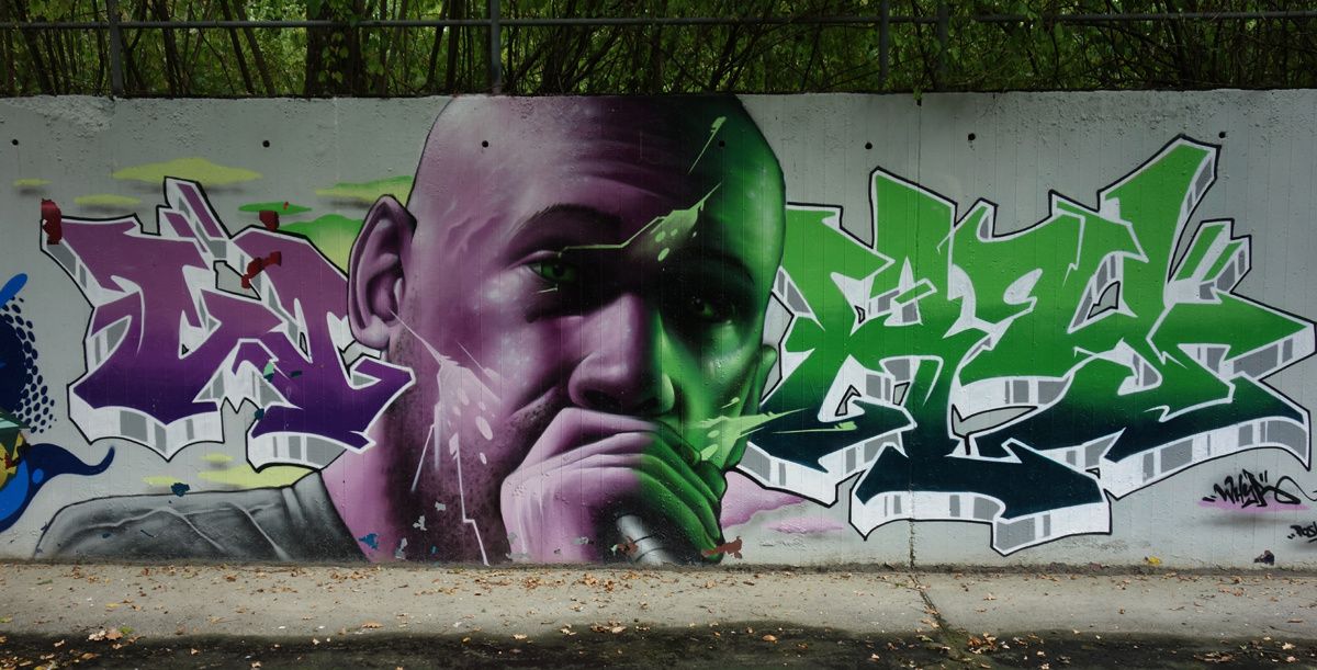 Street Art : Graffitis & Fresques Murales 1217 Meyrin ( Suisse )