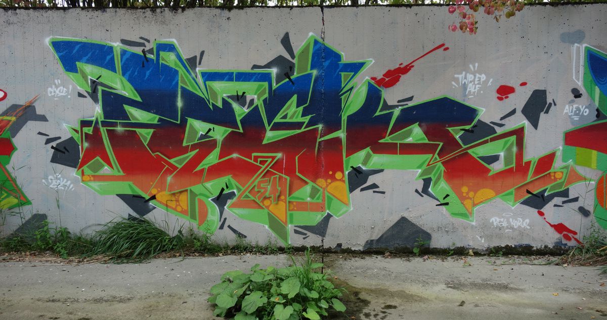 Street Art : Graffitis &amp; Fresques Murales 1217 Meyrin ( Suisse )