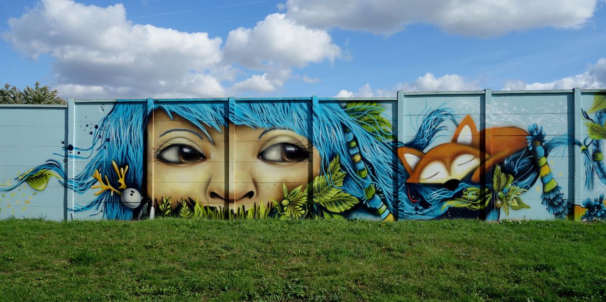 Street Art : Graffitis & Fresques Murales 93001 Aubervilliers